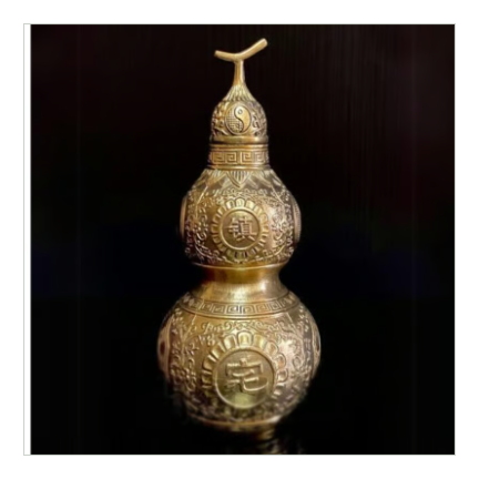 ◎健康面の不安を解消「金色ひょうたん置物」(大)