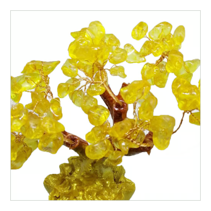 財運を呼び込み蓄える【ミニ黄水晶招財樹】