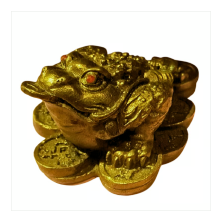 入魂済!財運アップ【金色三脚蟾蜍(ガマガエル)】