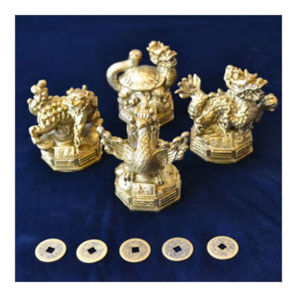 四神相応で最良の風水実現【銅製四神獸セット】※受注生産品