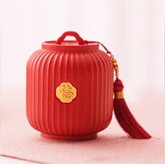 煞氣を解消して幸運を招く【化煞招福提灯壺】※説明書付き