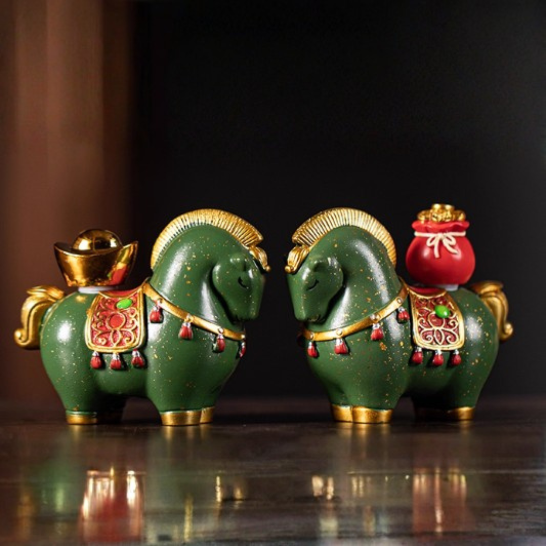 富貴双馬セット