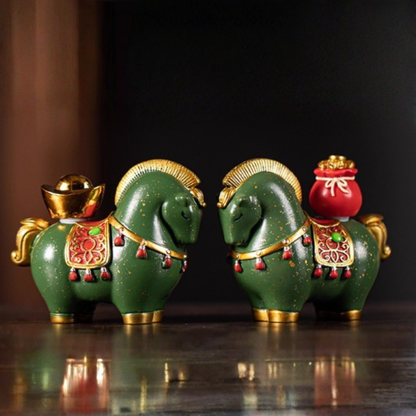 富貴双馬セット