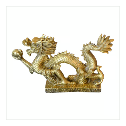 究極の幸運のシンボル「龍の置物」Ｍサイズ（18㎝）※受注生産品