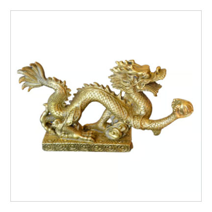 究極の幸運のシンボル「龍の置物」Ｍサイズ（18㎝）※受注生産品