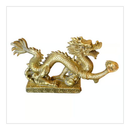 究極の幸運のシンボル「龍の置物」Ｍサイズ（18㎝）※受注生産品