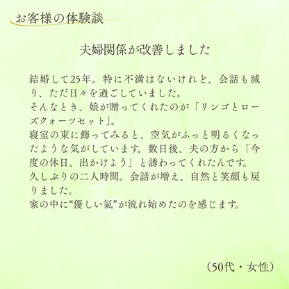 愛の果実～ローズクォーツ リンゴセット～