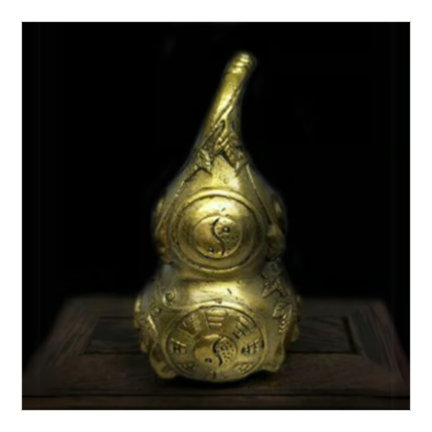 ◎健康面の不安を解消「金色ひょうたん置物」（小）