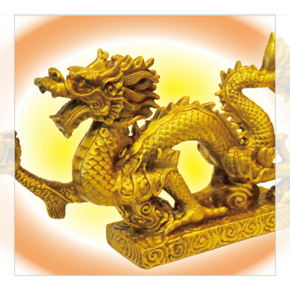 氣を注入した特製品【黄金龍ポストカード】