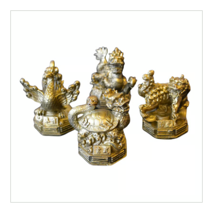 四神相応で最良の風水実現【銅製四神獸セット】※受注生産品