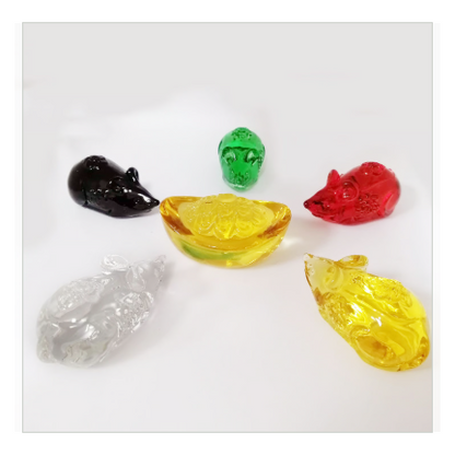 財神の使い【五財神瑠璃財宝鼠セット】※プレゼントの開運元宝付き！