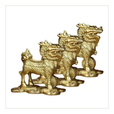 大凶方位の三煞に最強対策【化煞八卦麒麟（三匹）】※受注生産品