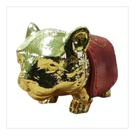 台湾最大の媽祖廟にて入魂【招財咬錢虎お守り】