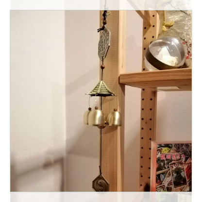 太極、八卦、五行のパワーあふれる【鎮宅破邪の八卦銅風鈴】