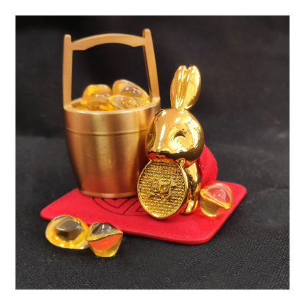 台湾最大の媽祖廟にて入魂【聚財兔お守り】