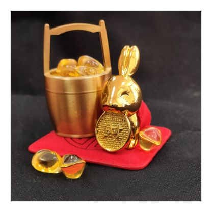 台湾最大の媽祖廟にて入魂【聚財兔お守り】