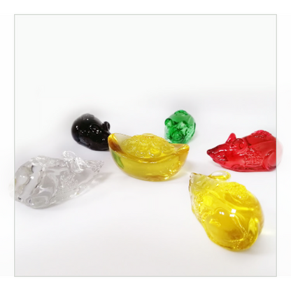 財神の使い【五財神瑠璃財宝鼠セット】※プレゼントの開運元宝付き！