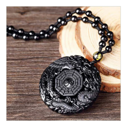 邪気を遮断し、いい氣を引き寄せる【黒曜石龍鳳八卦】