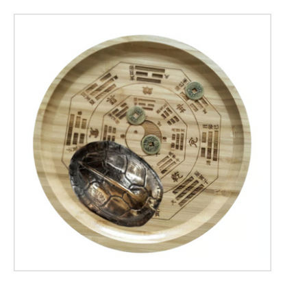 断易の道具【占い用亀甲羅】占い用古銭3枚付き