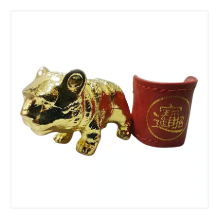 台湾最大の媽祖廟にて入魂【招財咬錢虎お守り】