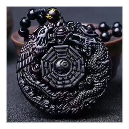 邪気を遮断し、いい氣を引き寄せる【黒曜石龍鳳八卦】