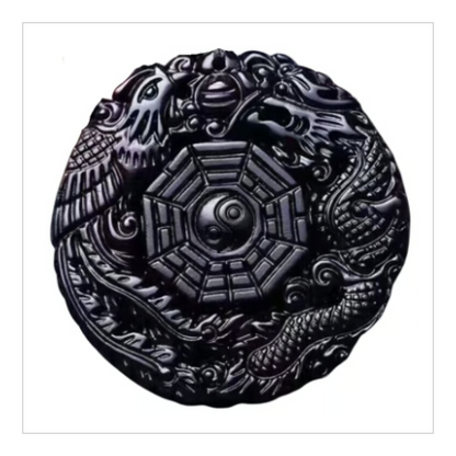 邪気を遮断し、いい氣を引き寄せる【黒曜石龍鳳八卦】