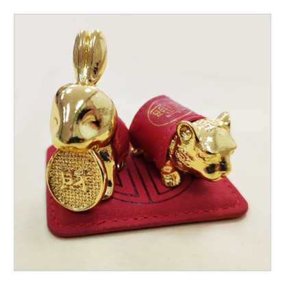 台湾最大の媽祖廟にて入魂【聚財兔お守り】