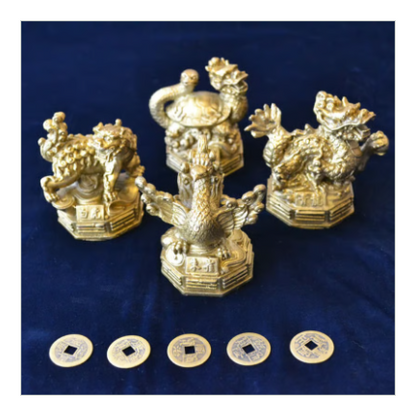 四神相応で最良の風水実現【銅製四神獸セット】※受注生産品