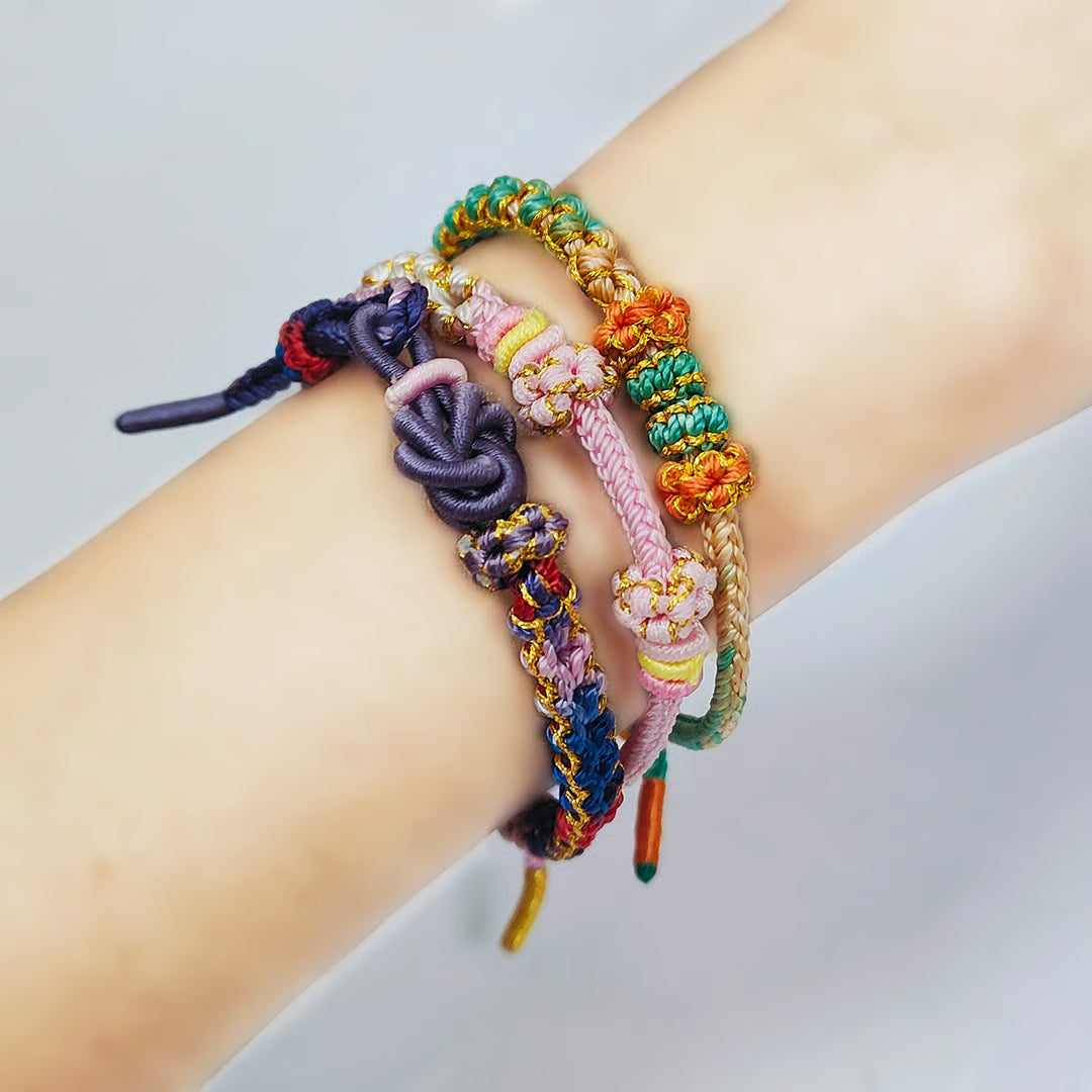 【昇運中国結びブレスレット（手作り）】