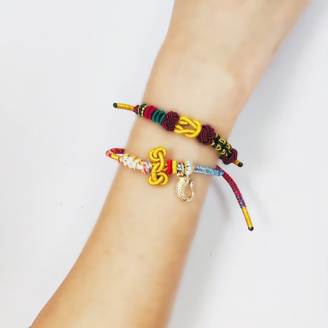 【昇運中国結びブレスレット（手作り）】