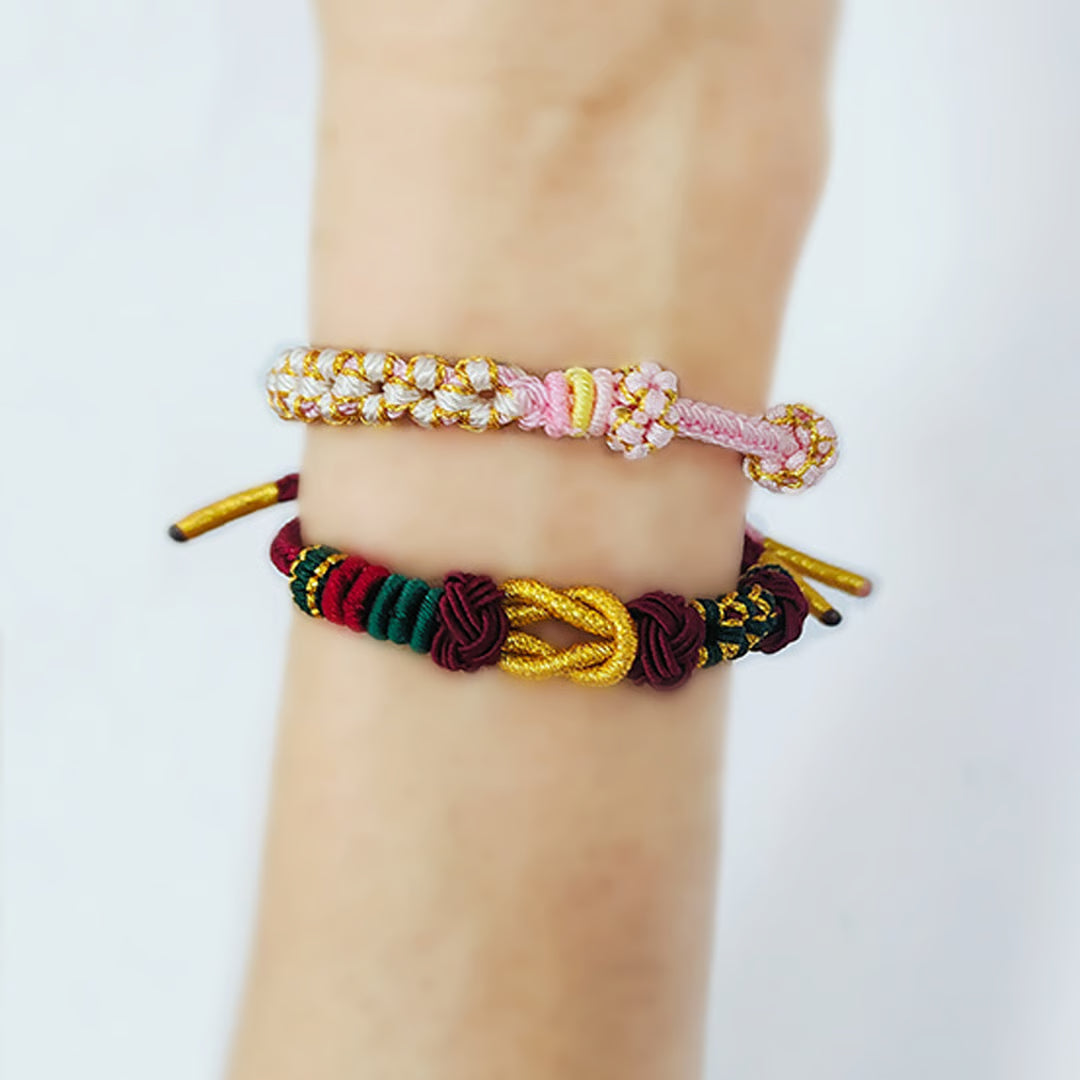 【昇運中国結びブレスレット（手作り）】